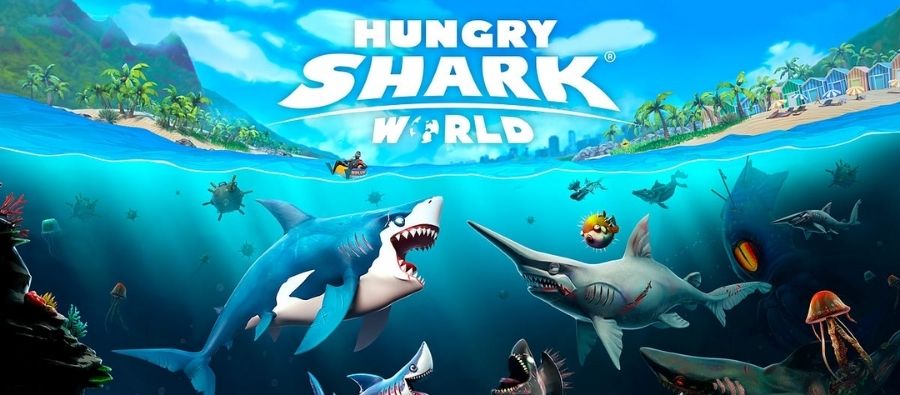 banner Hungry Shark World Hack APK 1