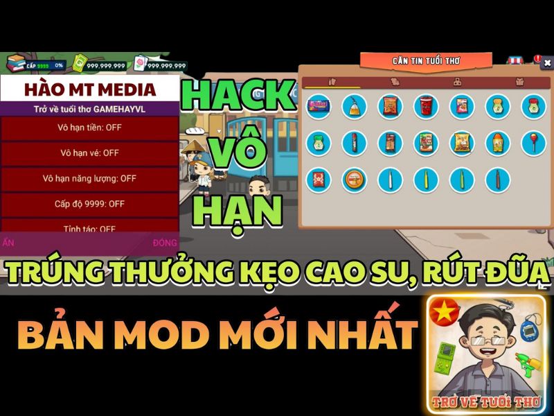Các Chức Năng Được Mở Khóa Khi Chơi Mod Trở Về Tuổi Thơ