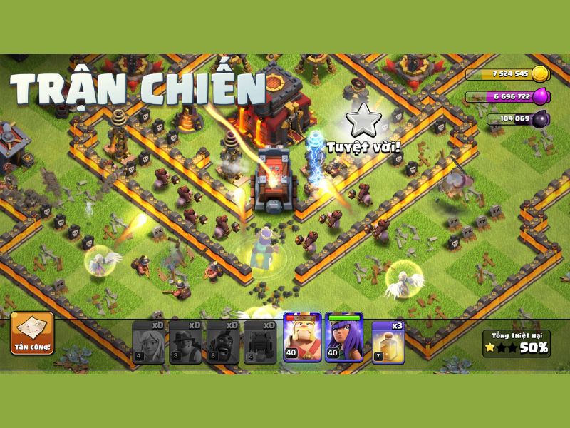 Clash Of Clans APK Tối Đa Hóa Sức Mạnh Tấn Công 