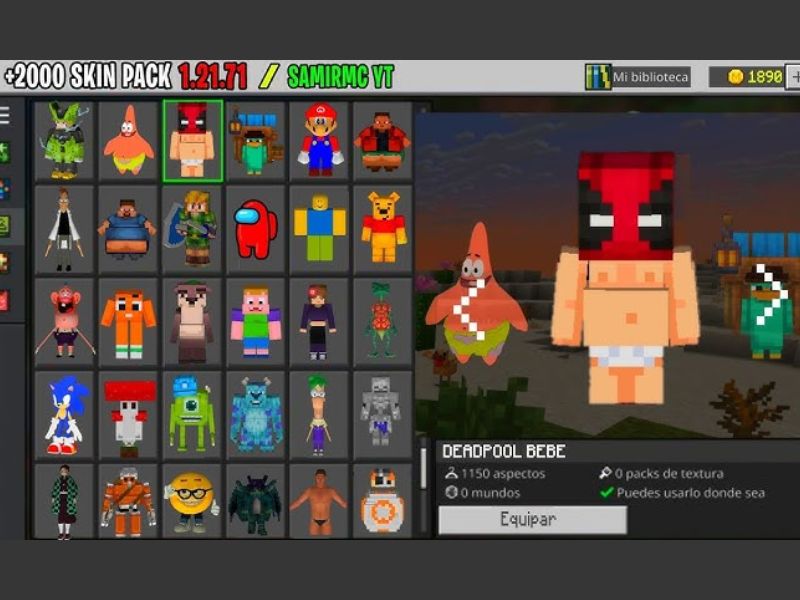 Minecraft Patch 1.21.44 Tùy chỉnh Skin Và nhân vật độc đáo