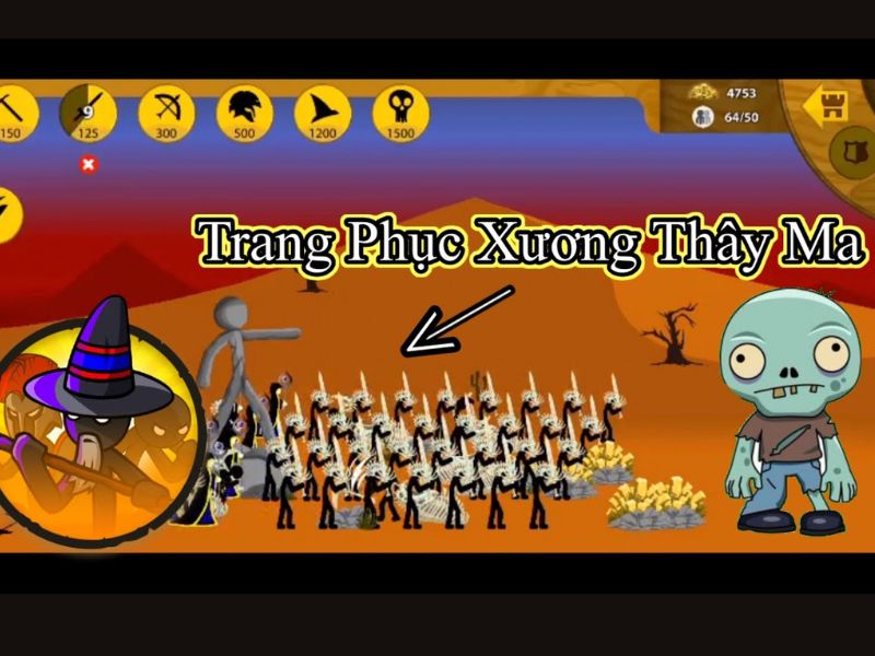 Stick War Legacy Trang phục đa dạng nổi bật