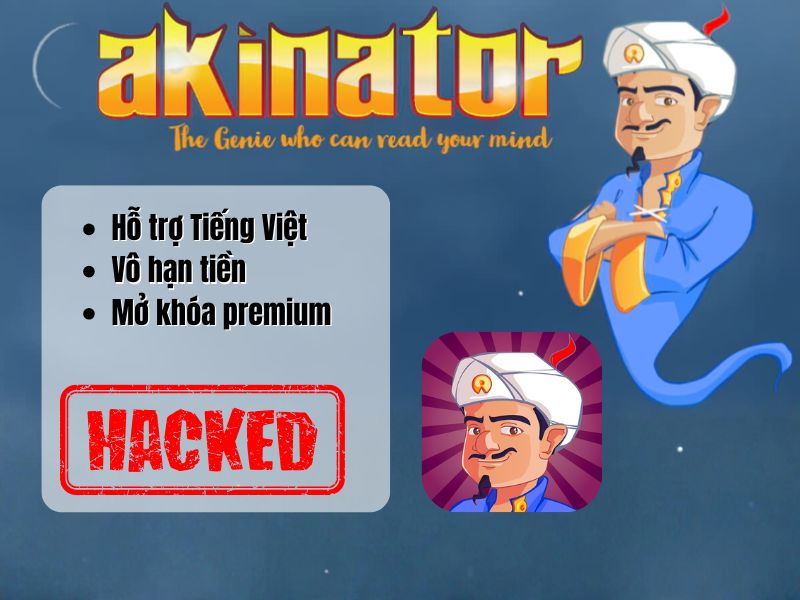 Phiên Bản Akinator Mod Được Mở Khóa Nhiều Tính Năng Hấp Dẫn