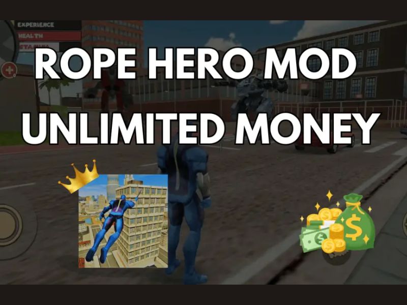 Tính Năng Đặc Biệt Trong Bản Rope Hero Hack