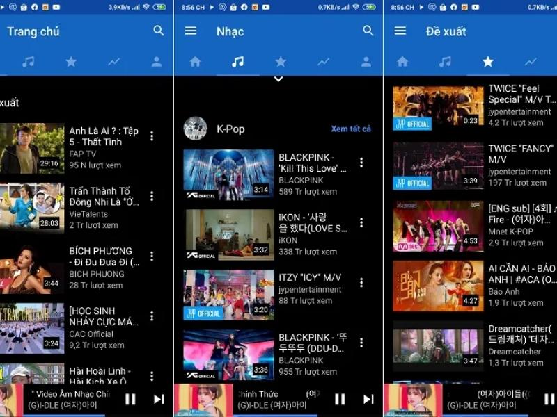 YMusic Nghe mọi thể loại với trình phát đa năng tích hợp sẵn